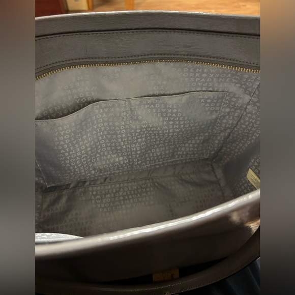 Kate Spade Women's Hare Gray Camryn Bixby Place Patent Leather Tote - Picture 8 of 8